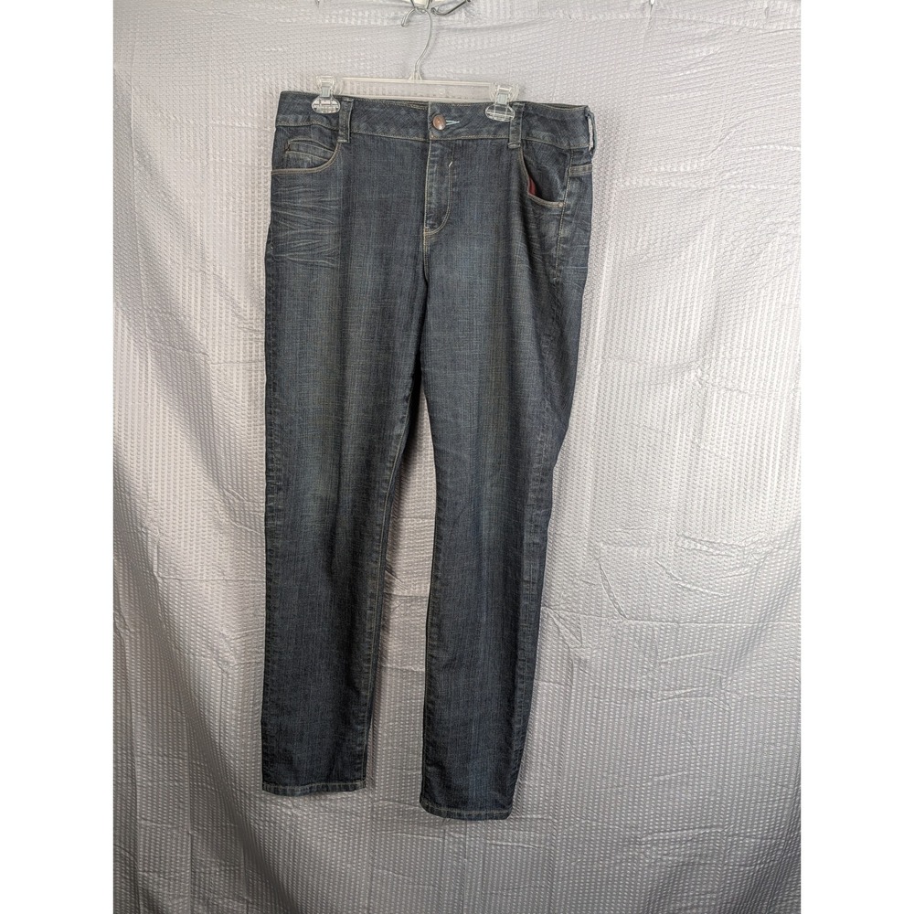 Sasson Ooh La La Jeans Womens 18 Skinny Leg Shuffle Dark Wash Stretch Denim Y2K
